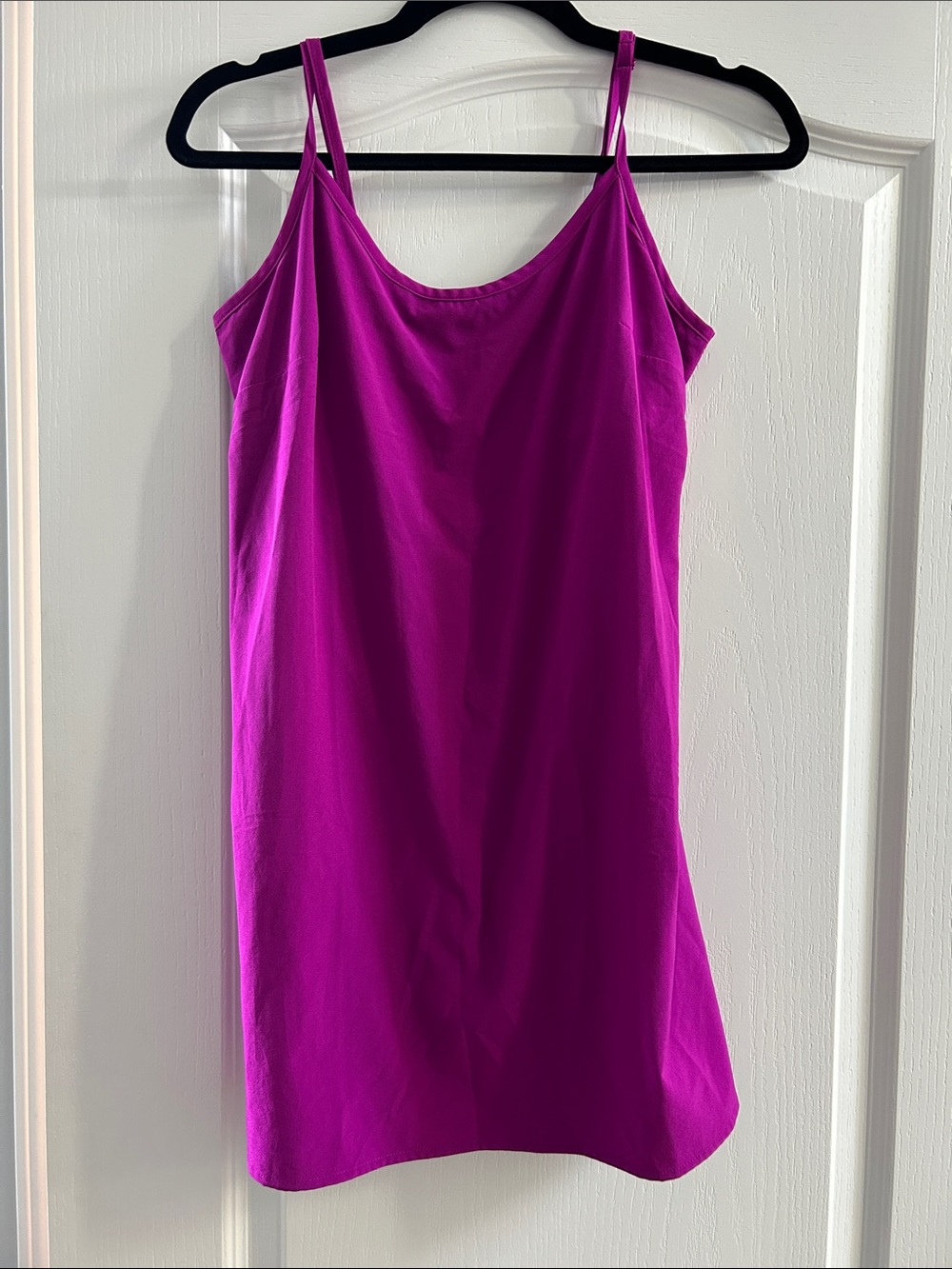 GAP Bright Magenta Spaghetti Strap Mini Dress